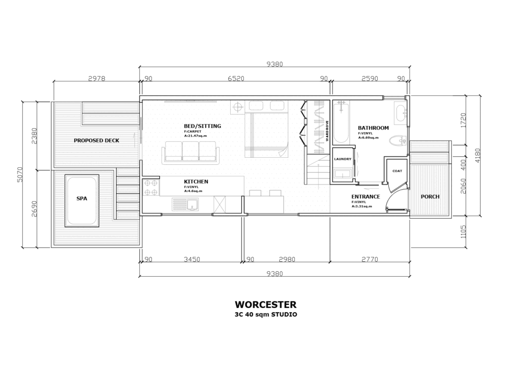 3b worcester floorplan